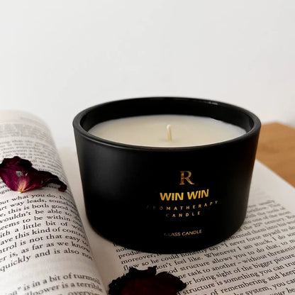 Lavender/Velvet Rose Black Cup Size Cup Aromatherapy Candle Bedroom Fragrance Candle Hand Gift Smokeless Soybean Wax Candle