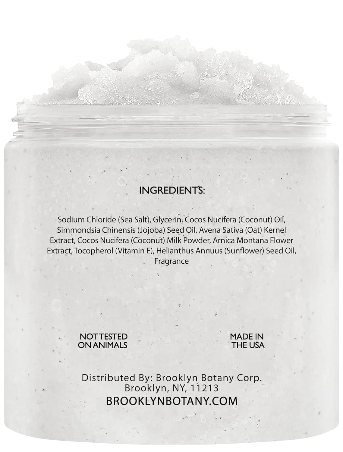 Coconut Milk Body Scrub 10 Oz - Made with Dead Sea Salt and Essential Oils - anti Cellulite, Stretch Marks, and Varicose Veins -