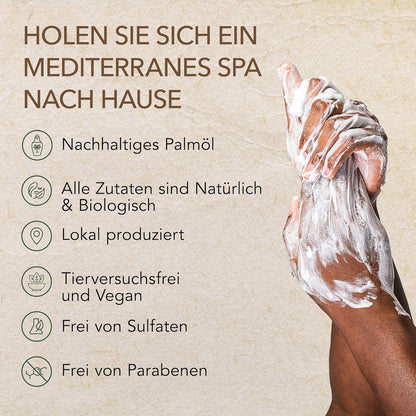 O Naturals 6 Stück Seifen Duschgel Naturkosmetic Stück 100% Bio Und Vegan Feste Dusche- Handseife, Gesichtsseife Und Körperseife- Männer Und Frauen