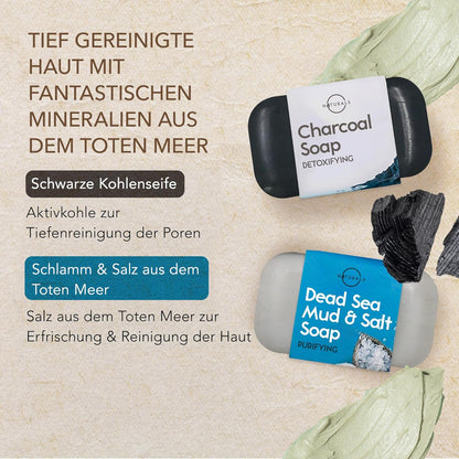 O Naturals 6 Stück Seifen Duschgel Naturkosmetic Stück 100% Bio Und Vegan Feste Dusche- Handseife, Gesichtsseife Und Körperseife- Männer Und Frauen