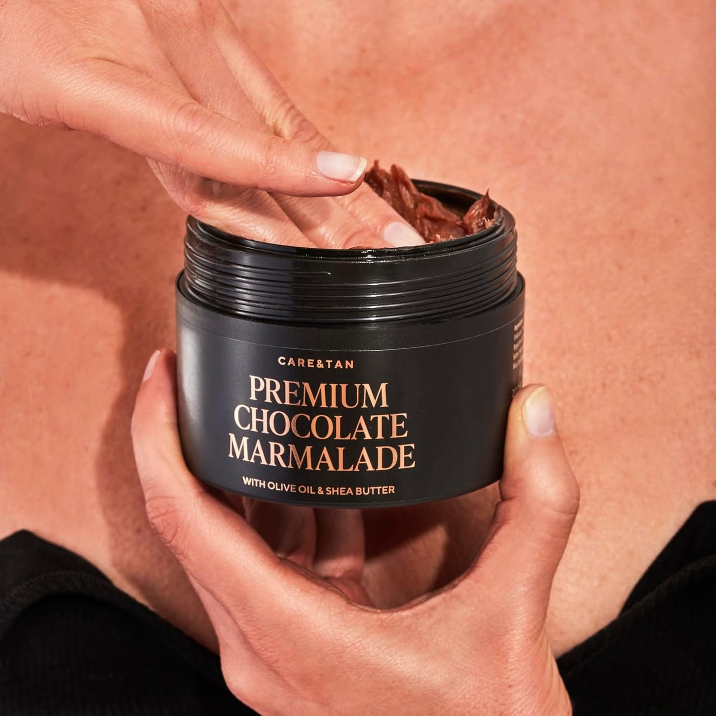 Premium Schokoladenmarmelade - Schnellbräunungs-Sonnenlotion Mit Karotten - Und Olivenöl - Weltneuheit Pflege - Und Bräunungsmarmelade Für Einen Dunkleren Teint (200 Ml)