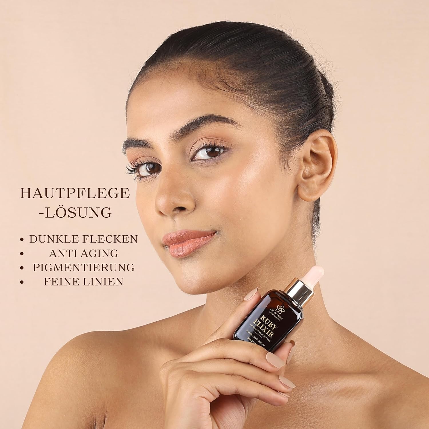 Ruby Elixir – Kumkumadi Serum 30ML – Ayurvedisches Gesichtsöl Mit Safran Für Anti-Aging, Kumkumadi Öl Für Gesichtspflege, Feuchtigkeitsspendendes Serum, Ayurveda Öl Für Strahlende Haut