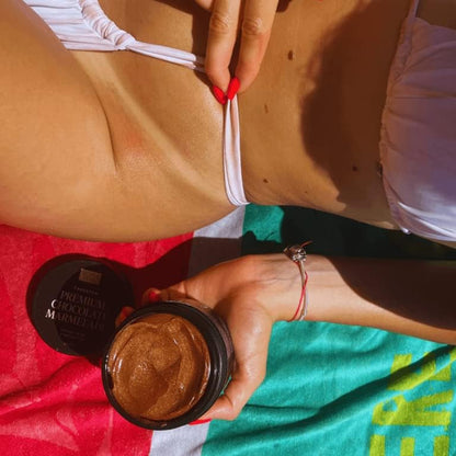 Premium Schokoladenmarmelade - Schnellbräunungs-Sonnenlotion Mit Karotten - Und Olivenöl - Weltneuheit Pflege - Und Bräunungsmarmelade Für Einen Dunkleren Teint (200 Ml)