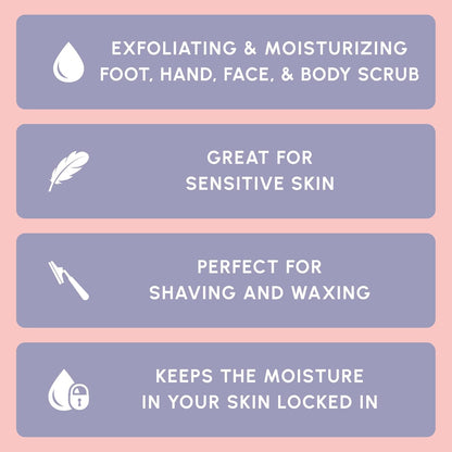 Coconut Milk Body Scrub 10 Oz - Made with Dead Sea Salt and Essential Oils - anti Cellulite, Stretch Marks, and Varicose Veins -